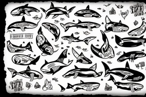 Fat Cat killed shark tattoo idea