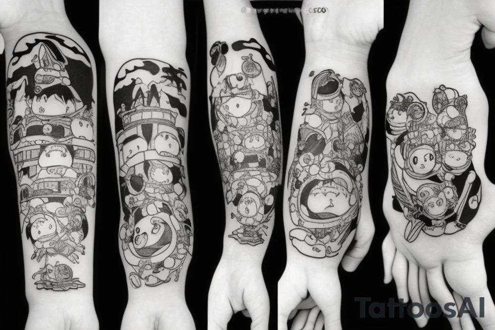 miyazaki hayao character tattoo idea