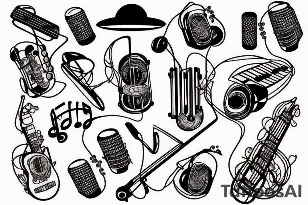 Music tattoo idea