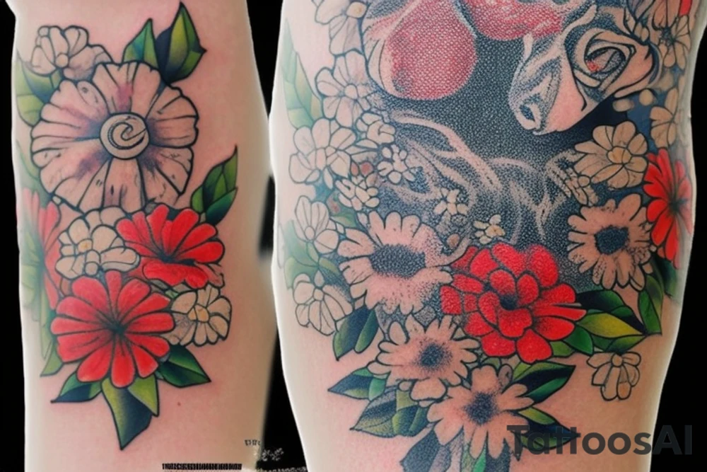 Огненный ворон, в стиле трэш полька. На левой части груди, около плеча. tattoo idea