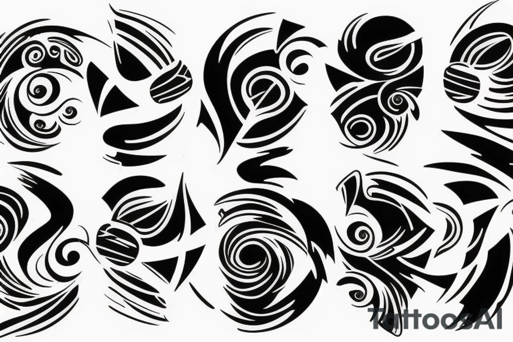 Black lightning tattoo idea