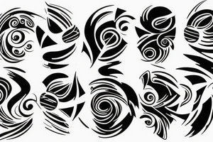 Black lightning tattoo idea