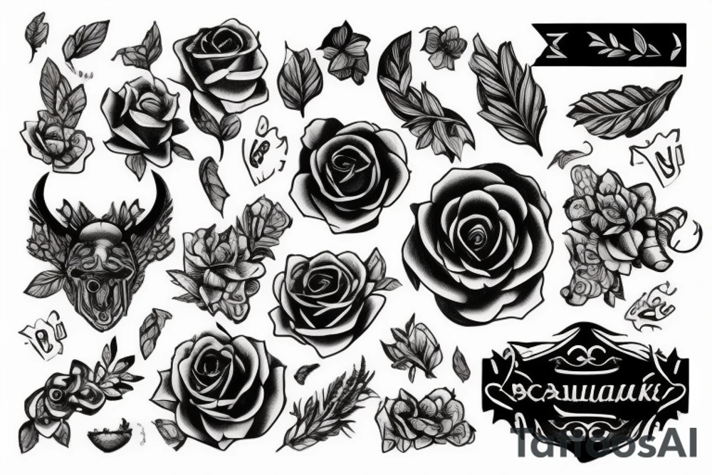 Узоры с ветками сакуры tattoo idea