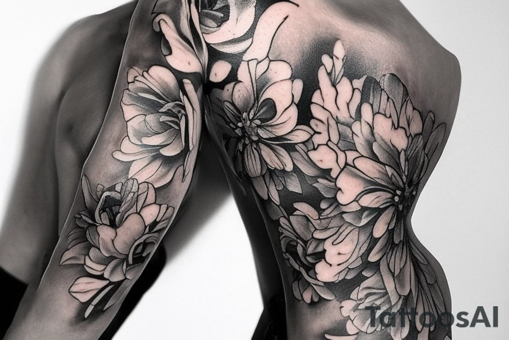ворон, в стиле трэша полька. На левой части груди, около плеча. tattoo idea