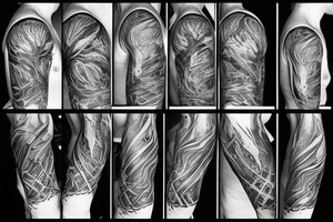 Black lightning tattoo idea