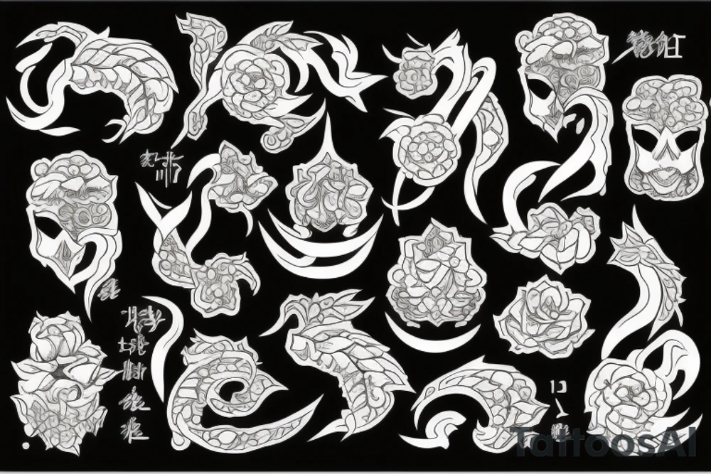 Самурай с катаной tattoo idea