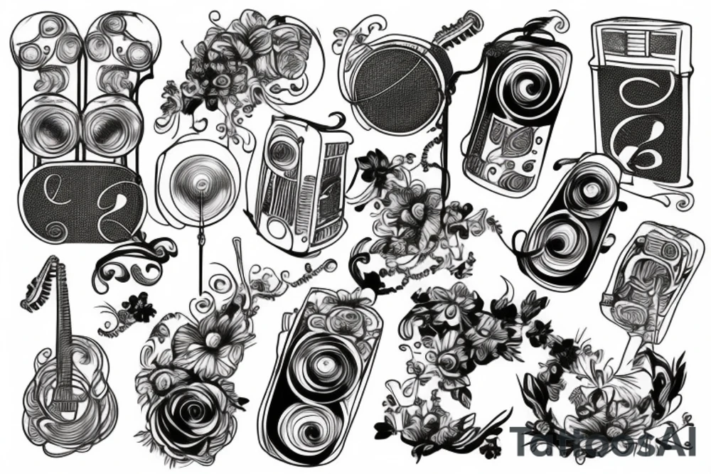 Notes from music tattoo idea