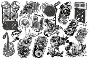 Notes from music tattoo idea