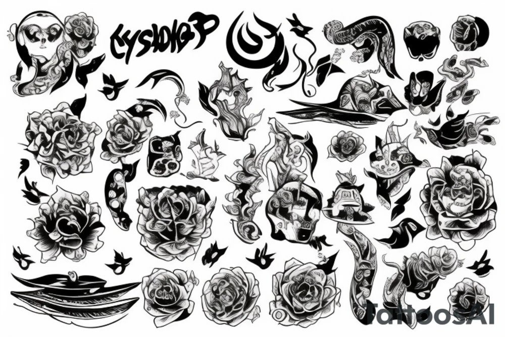 Самурай с катаной tattoo idea