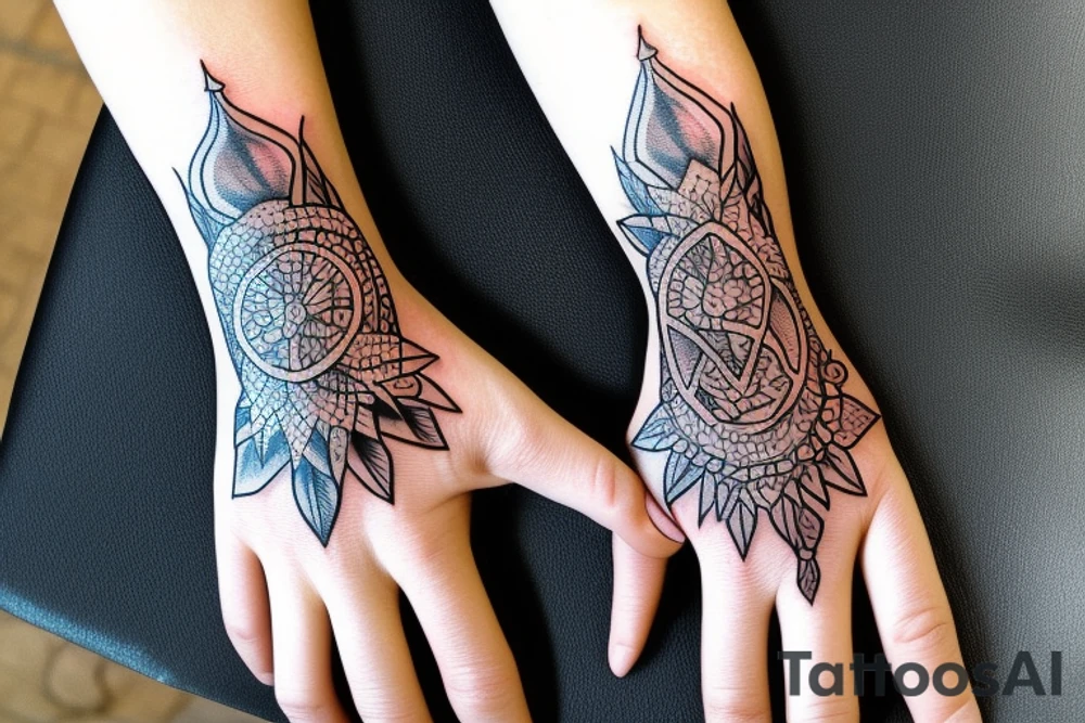 hand of fatima tattoo idea