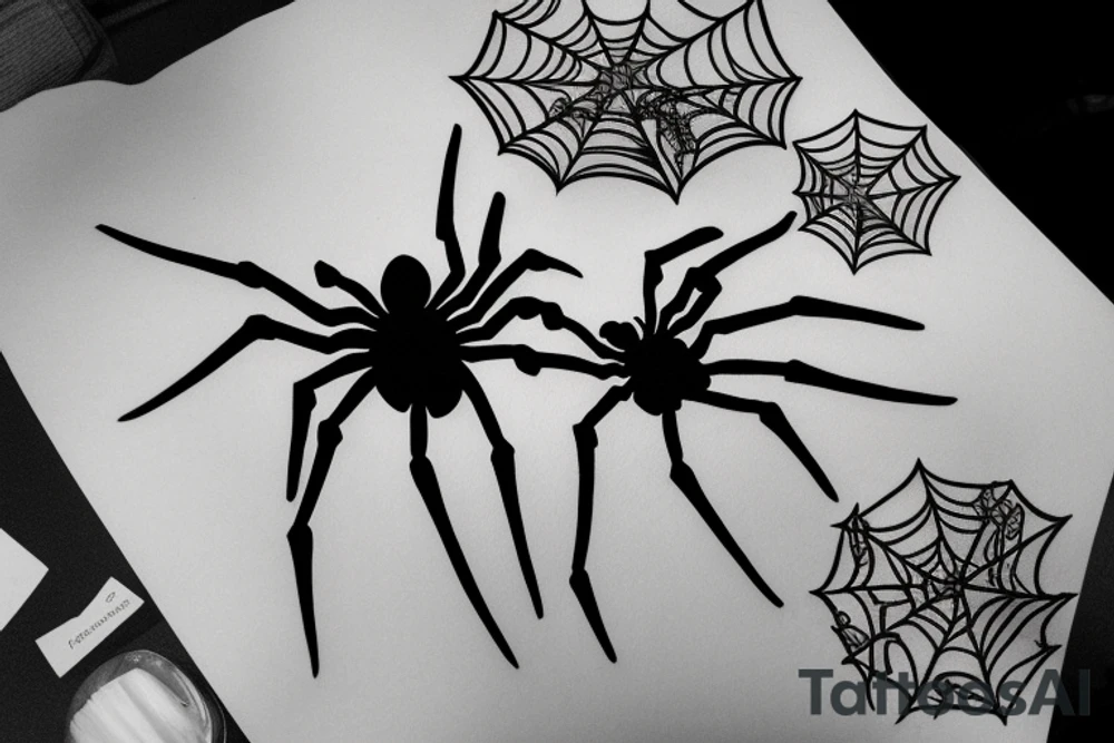 Spider tattoo idea