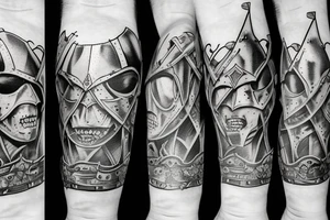 knights attack the fortress tattoo idea