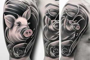 Pig tatto tattoo idea