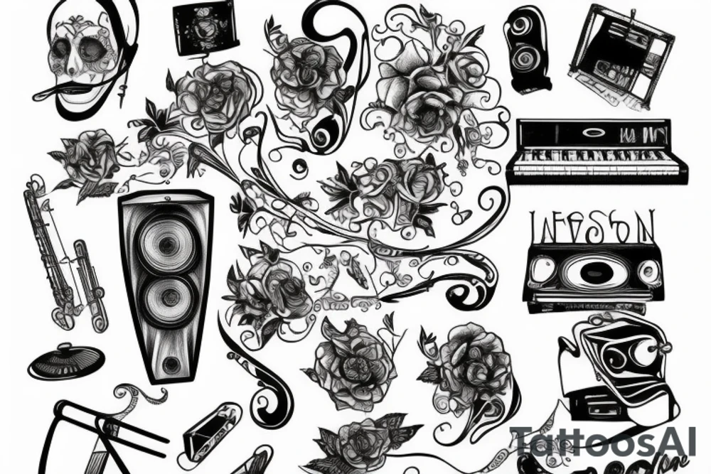 Notes from music tattoo idea