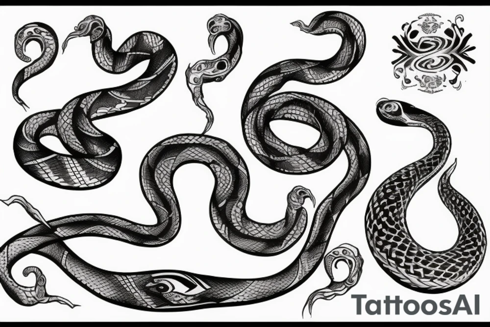 White snake tattoo idea