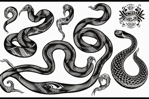 White snake tattoo idea