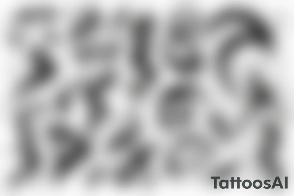 Black lightning tattoo idea
