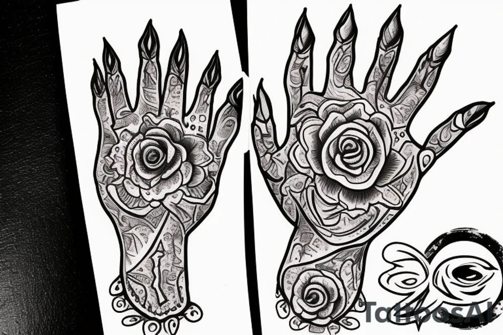 hand of fatima tattoo idea