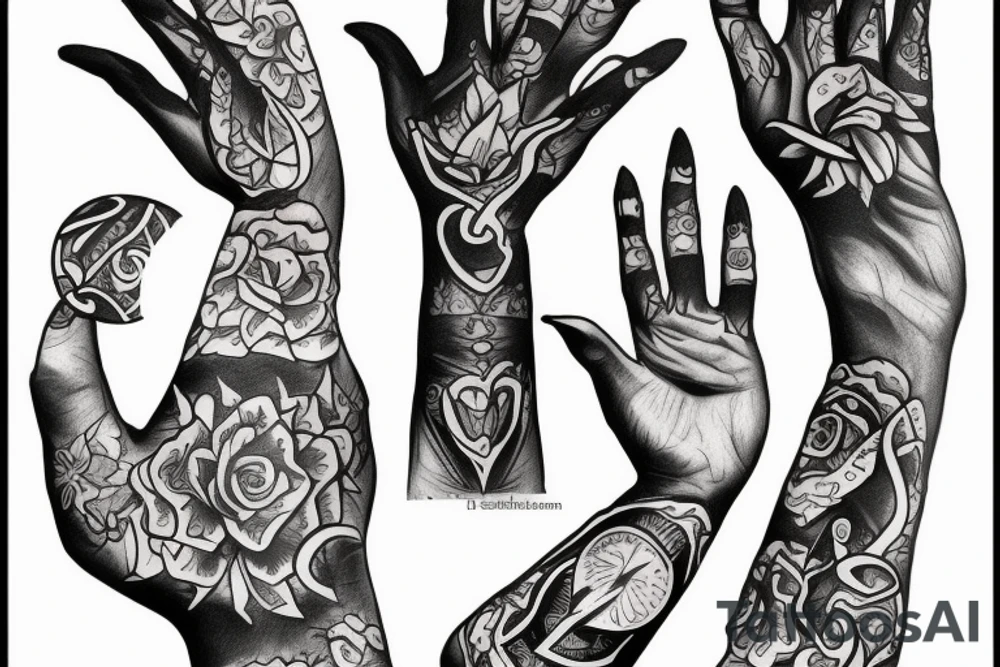 hand of fatima tattoo idea
