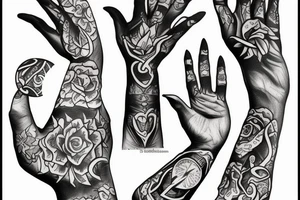 hand of fatima tattoo idea