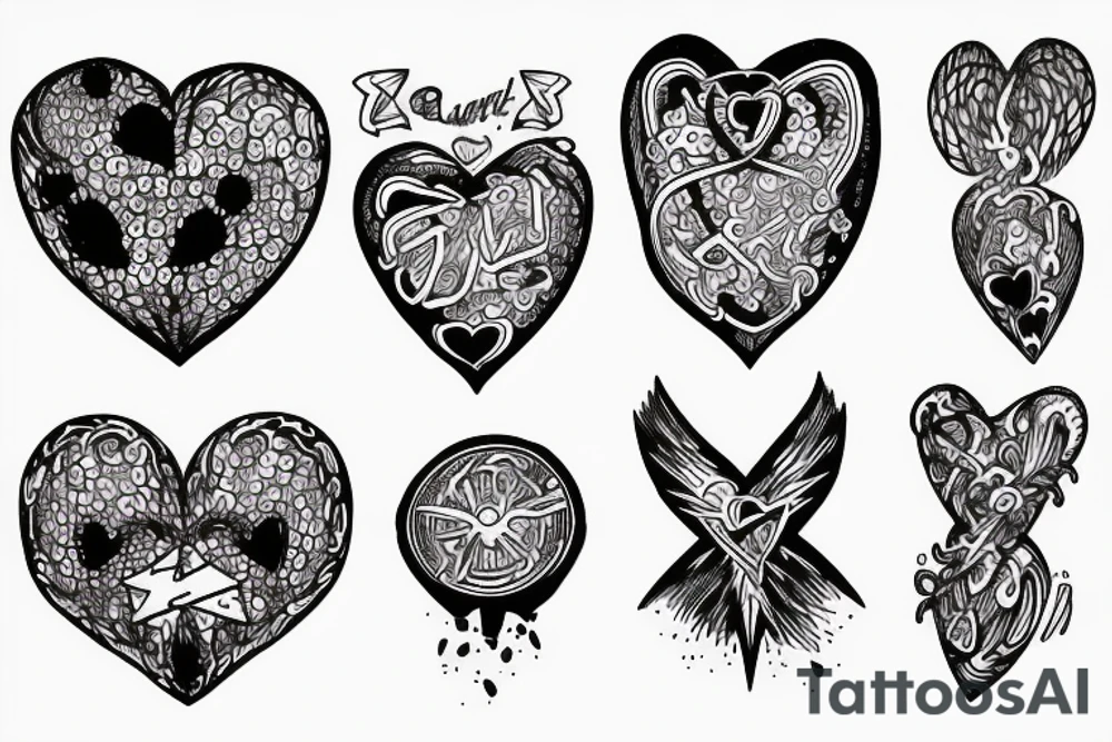 Atomic heart tattoo idea