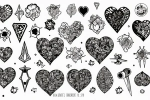 Atomic heart tattoo idea