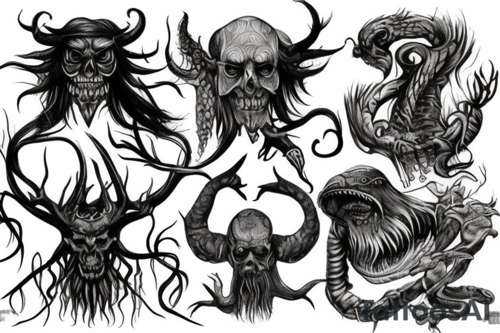 monsters from Slavic mythology tattoo idea