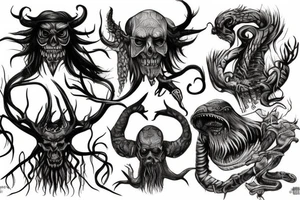 monsters from Slavic mythology tattoo idea