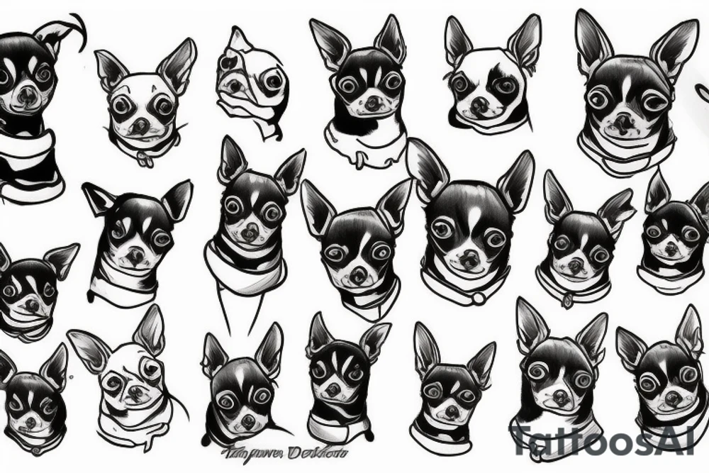 chihuahua tattoo idea