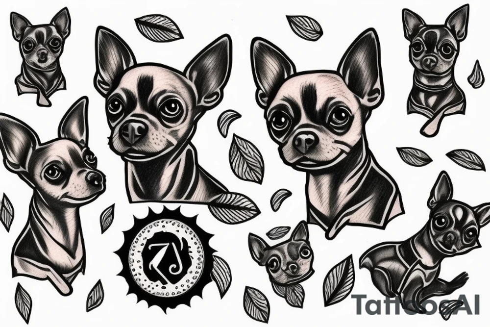 chihuahua tattoo idea