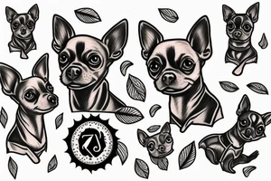 chihuahua tattoo idea