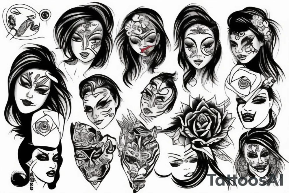 Face tattoo idea