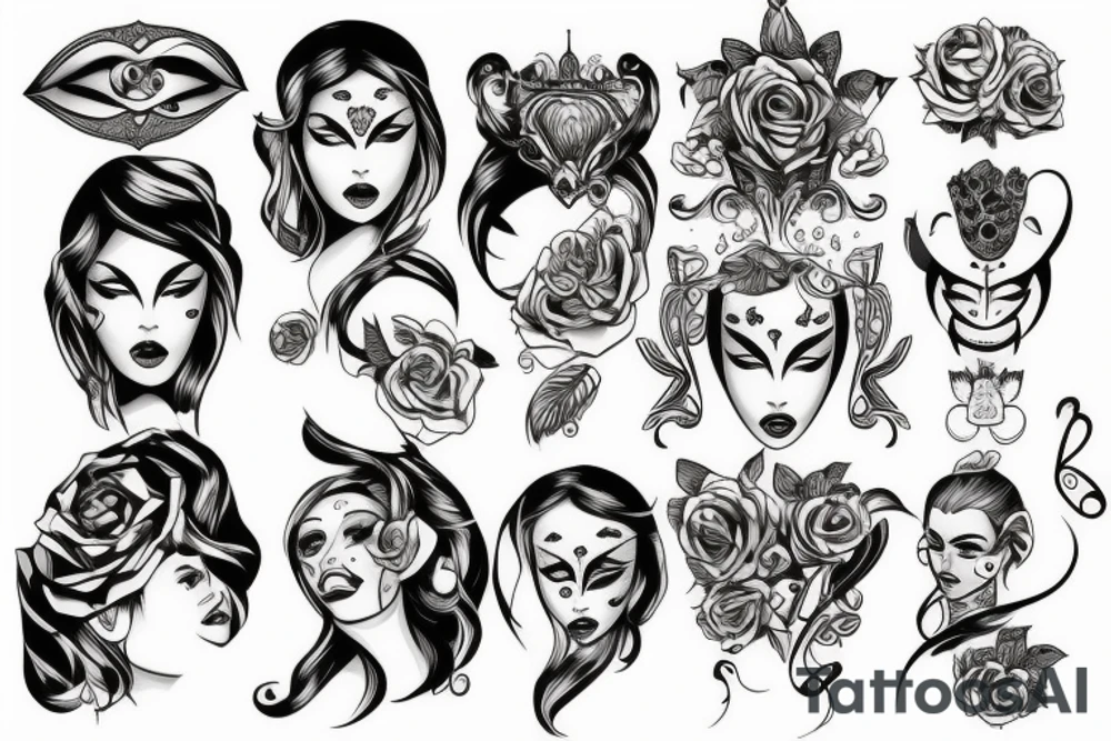 Face tattoo idea