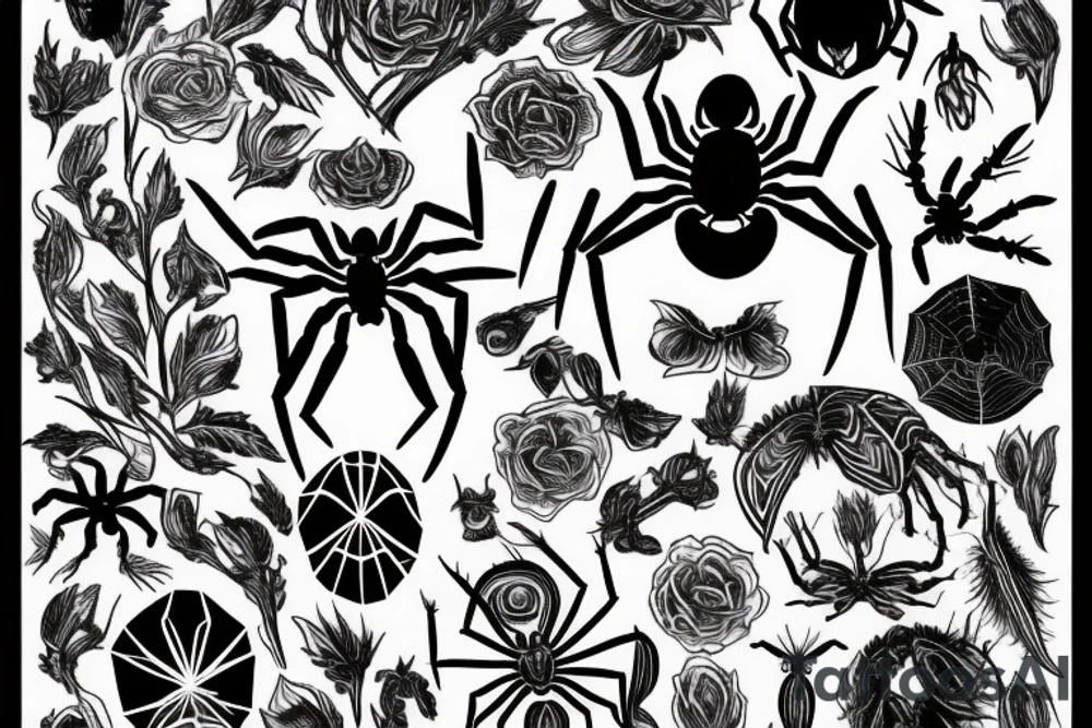 Spider tattoo idea