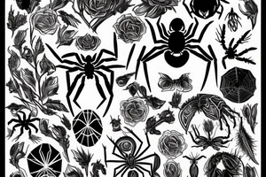 Spider tattoo idea