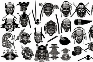 Samurai tattoo idea