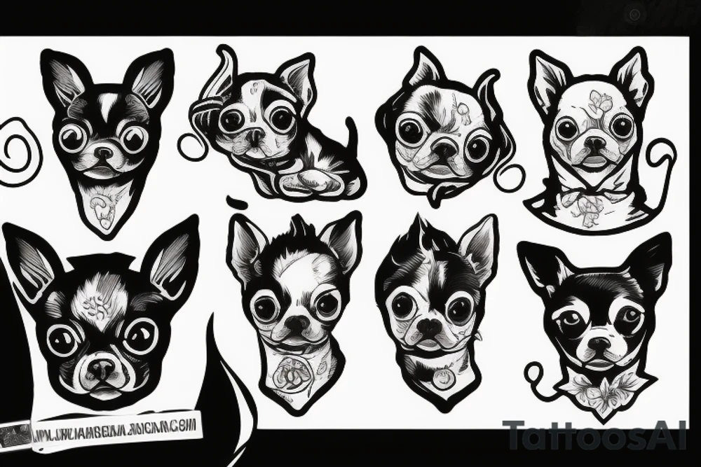 chihuahua tattoo idea
