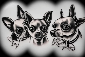 chihuahua tattoo idea
