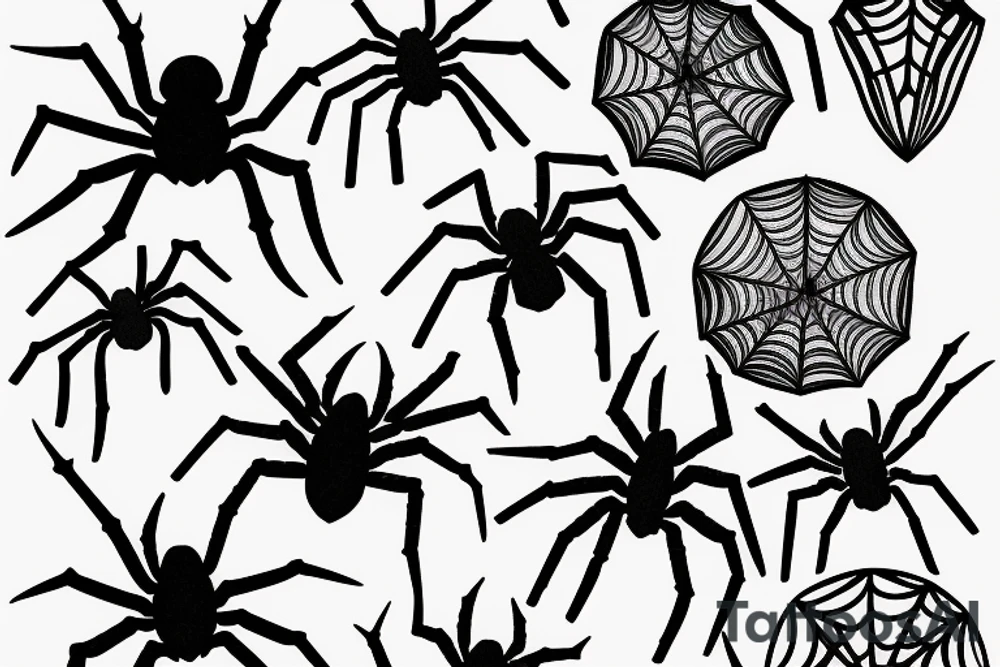 Spider tattoo idea