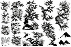 Japanese nature tattoo idea