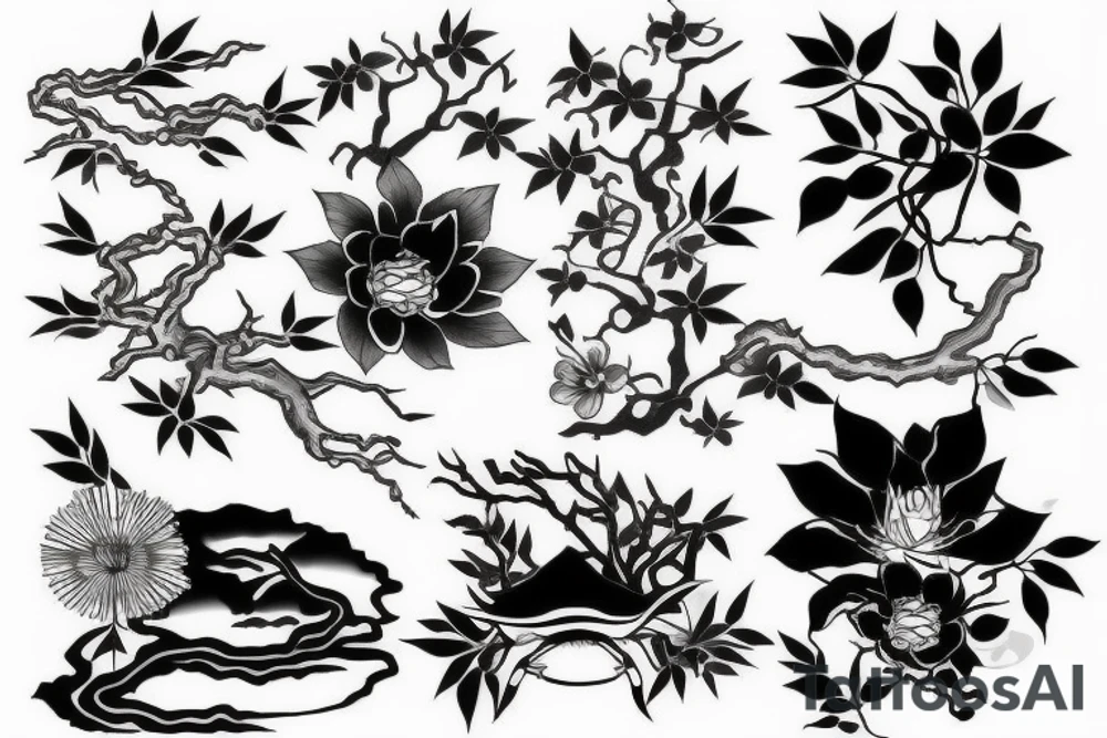 Japanese nature tattoo idea