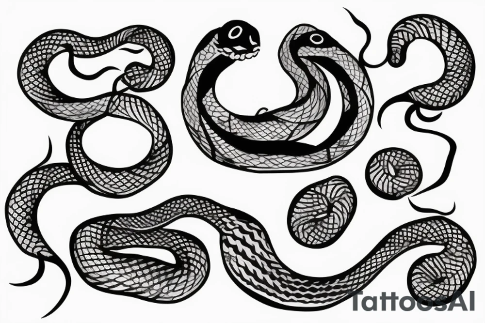 White snake tattoo idea