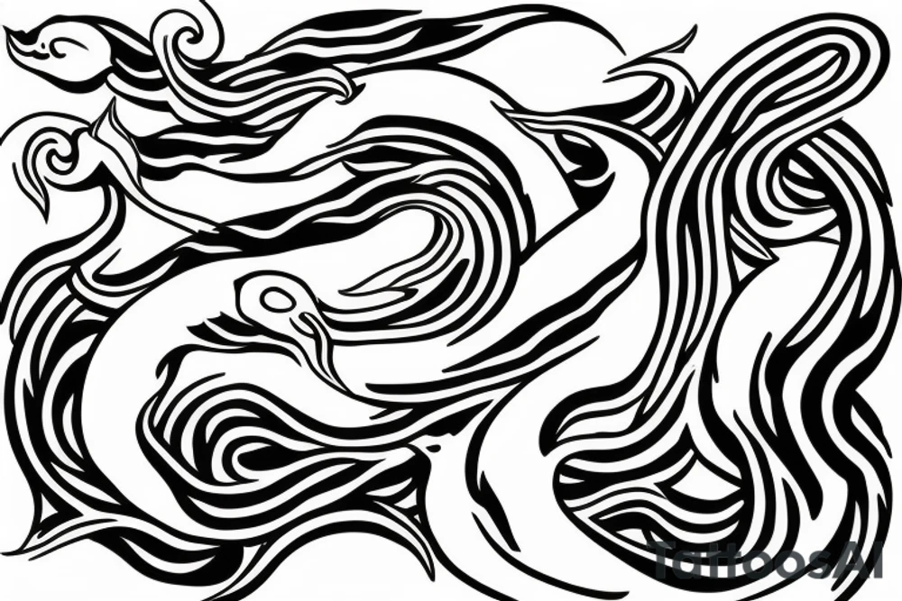 White snake tattoo idea