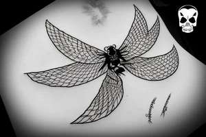 black widow eat fly tattoo idea