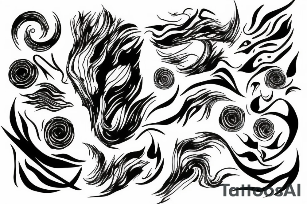 Lightning line tattoo idea