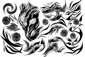 Lightning line tattoo idea