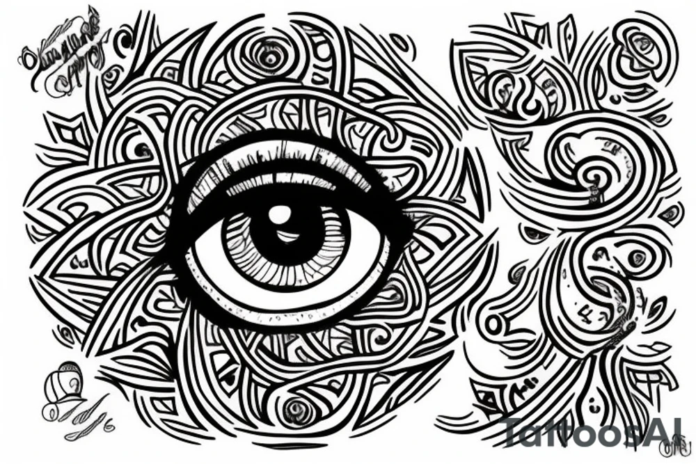 eye of fatima tattoo idea
