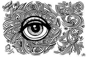 eye of fatima tattoo idea