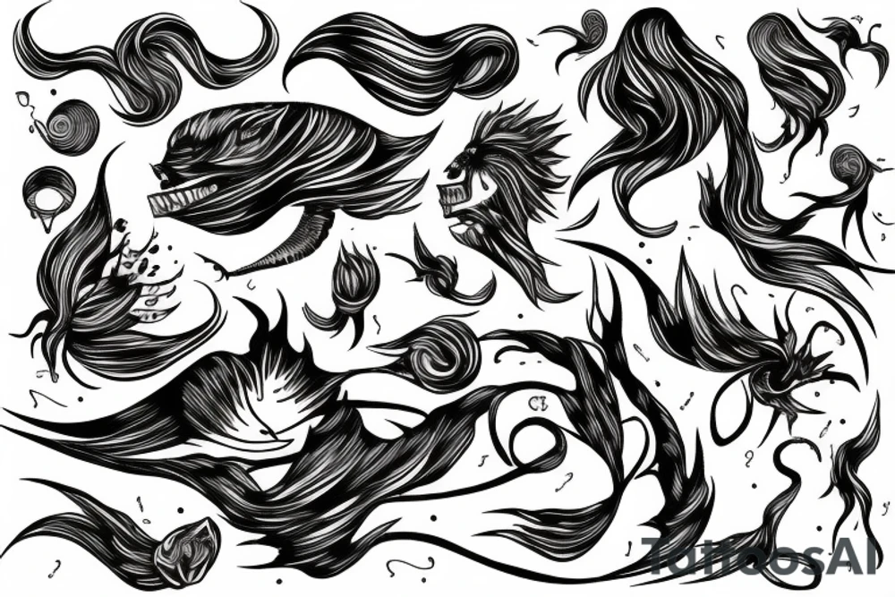 Lightning line tattoo idea