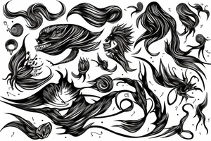 Lightning line tattoo idea